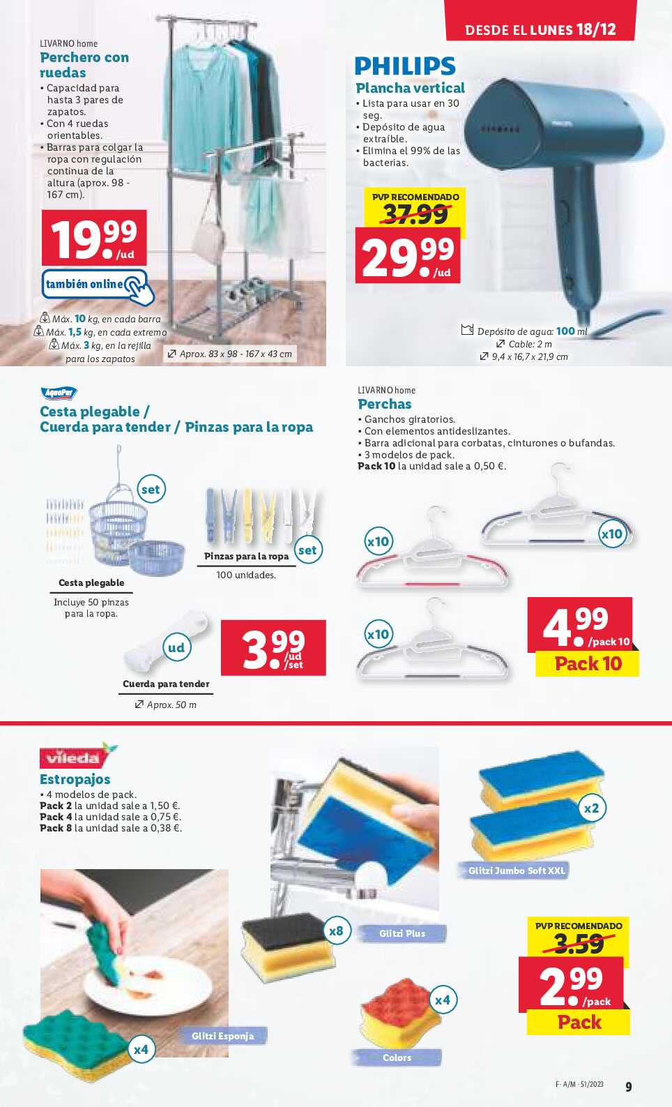 Folleto semanal bazar Lidl. Página 09