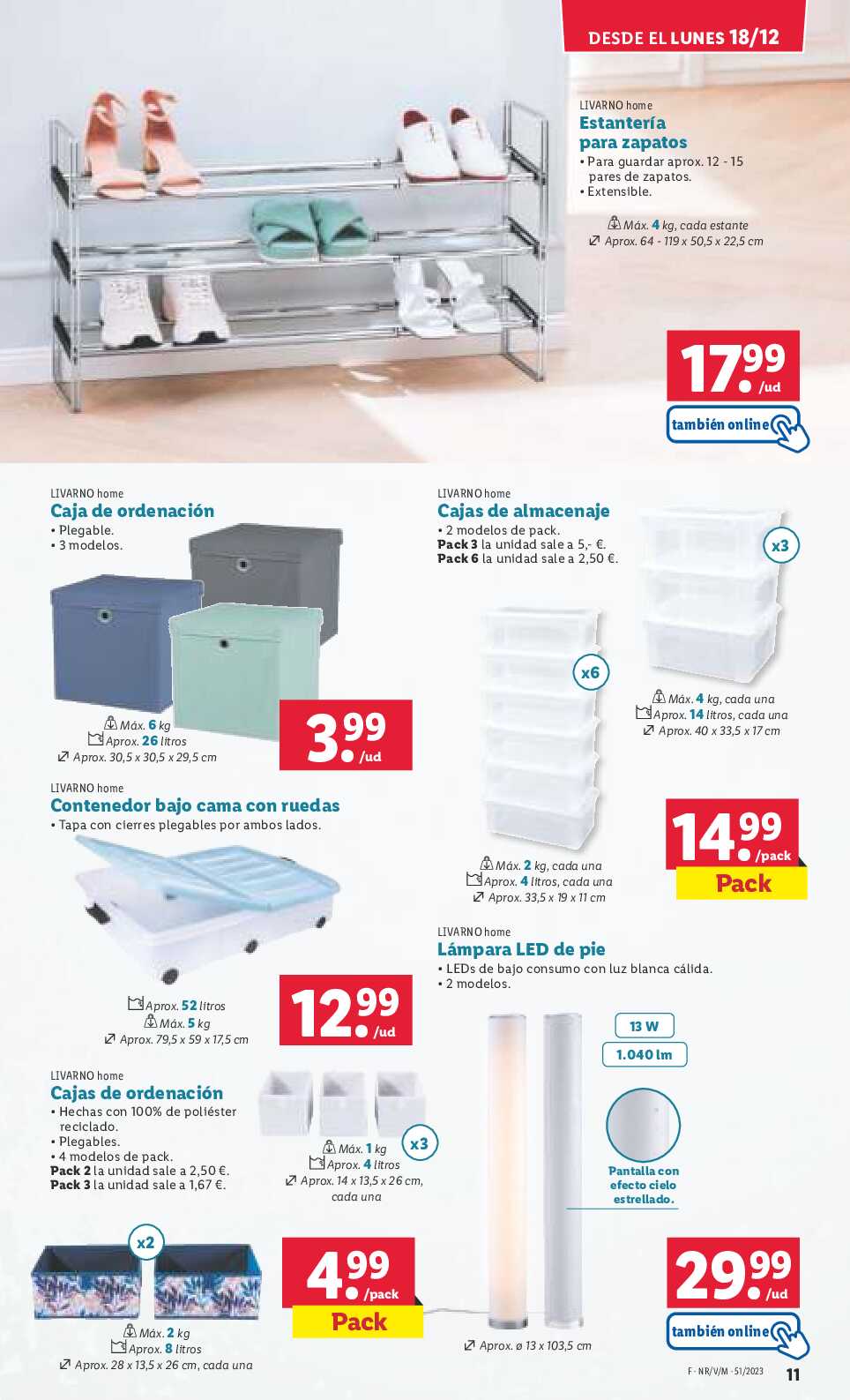 Folleto semanal bazar Lidl. Página 11