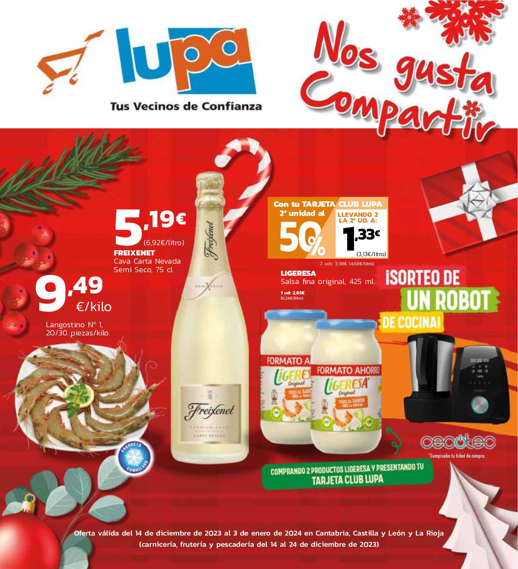 Folleto supermercado Lupa. Página 01