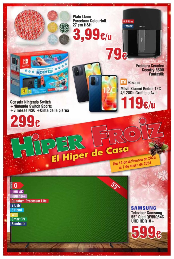 Folleto Hiper Froiz Froiz. Página de portada
