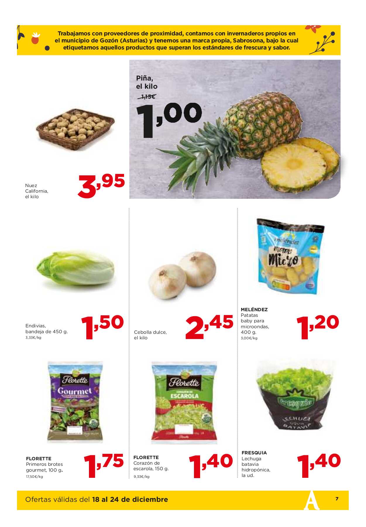 Folleto semanal Alimerka. Página 07