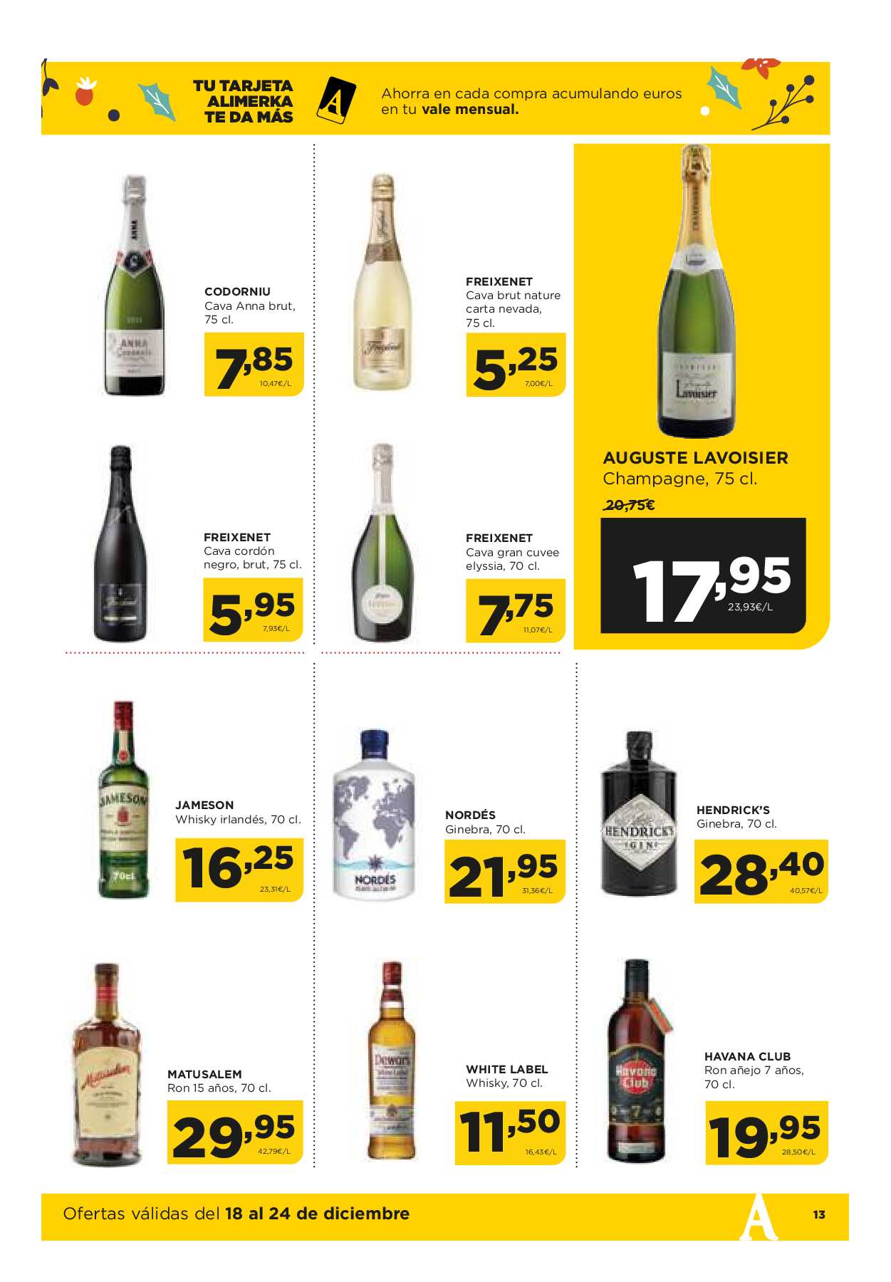 Folleto semanal Alimerka. Página 13