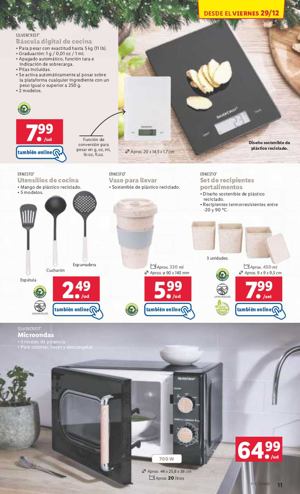 Folleto semanal bazar Lidl. Página 11