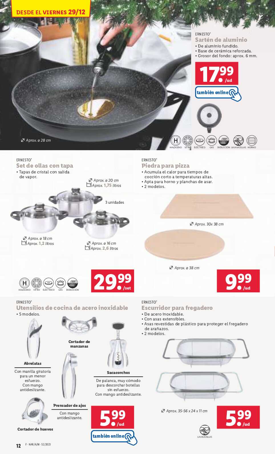 Folleto semanal bazar Lidl. Página 12