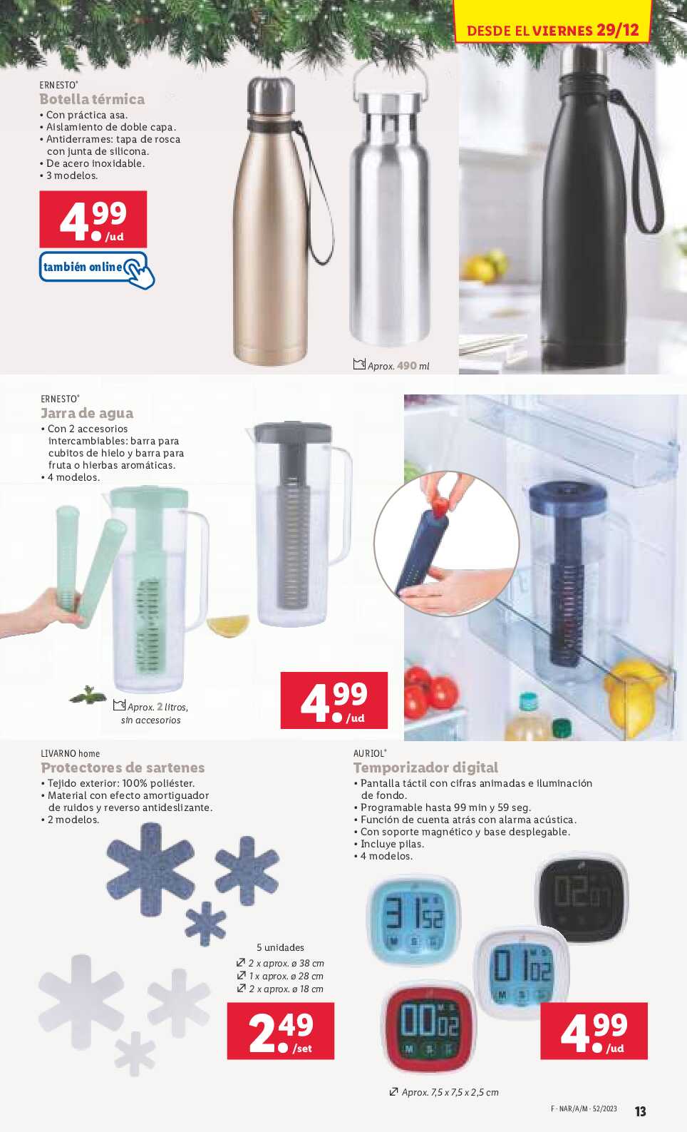 Folleto semanal bazar Lidl. Página 13