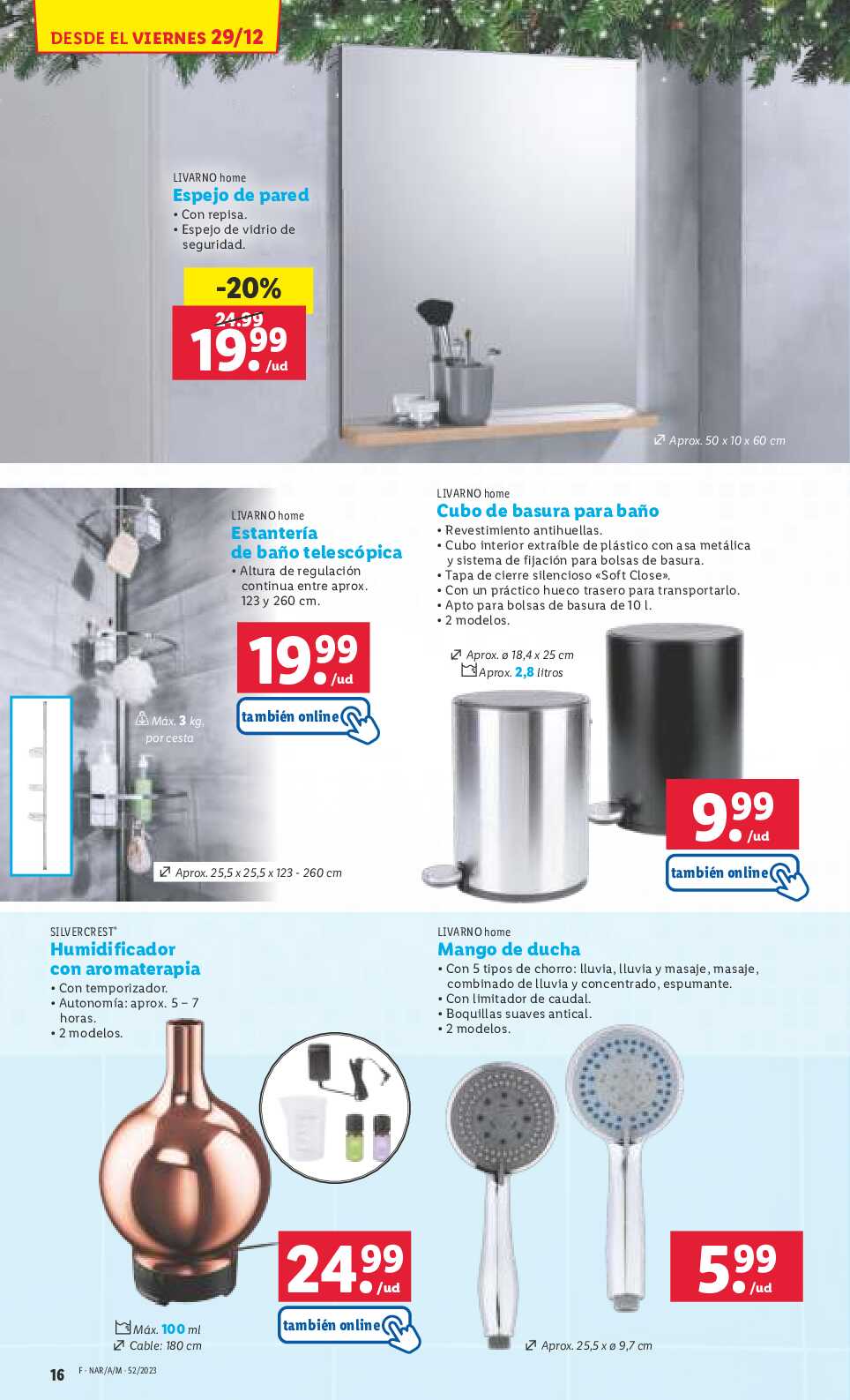 Folleto semanal bazar Lidl. Página 16