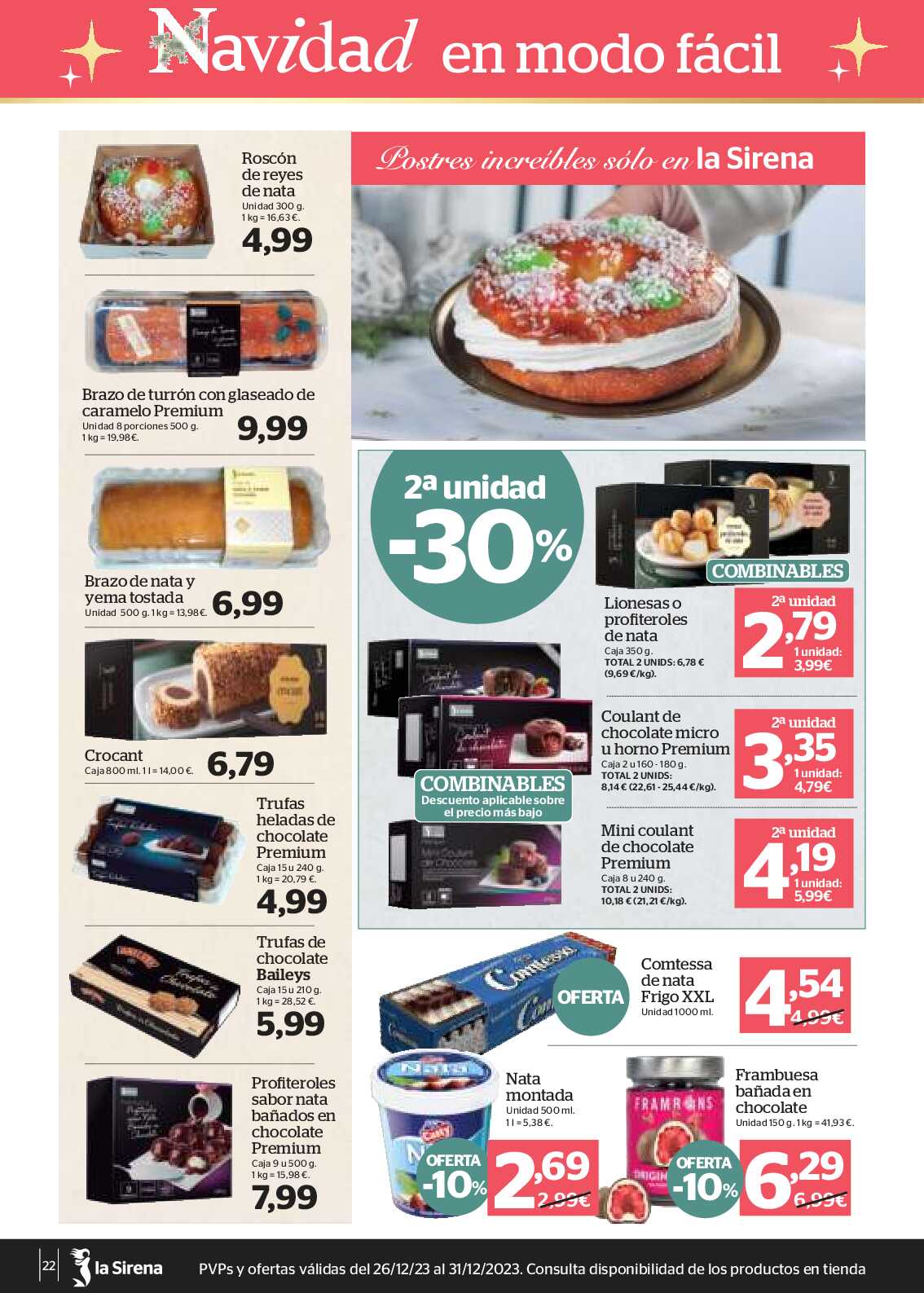 Folleto semanal La Sirena. Página 22