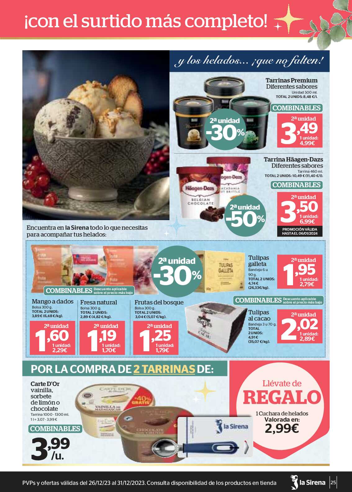 Folleto semanal La Sirena. Página 25