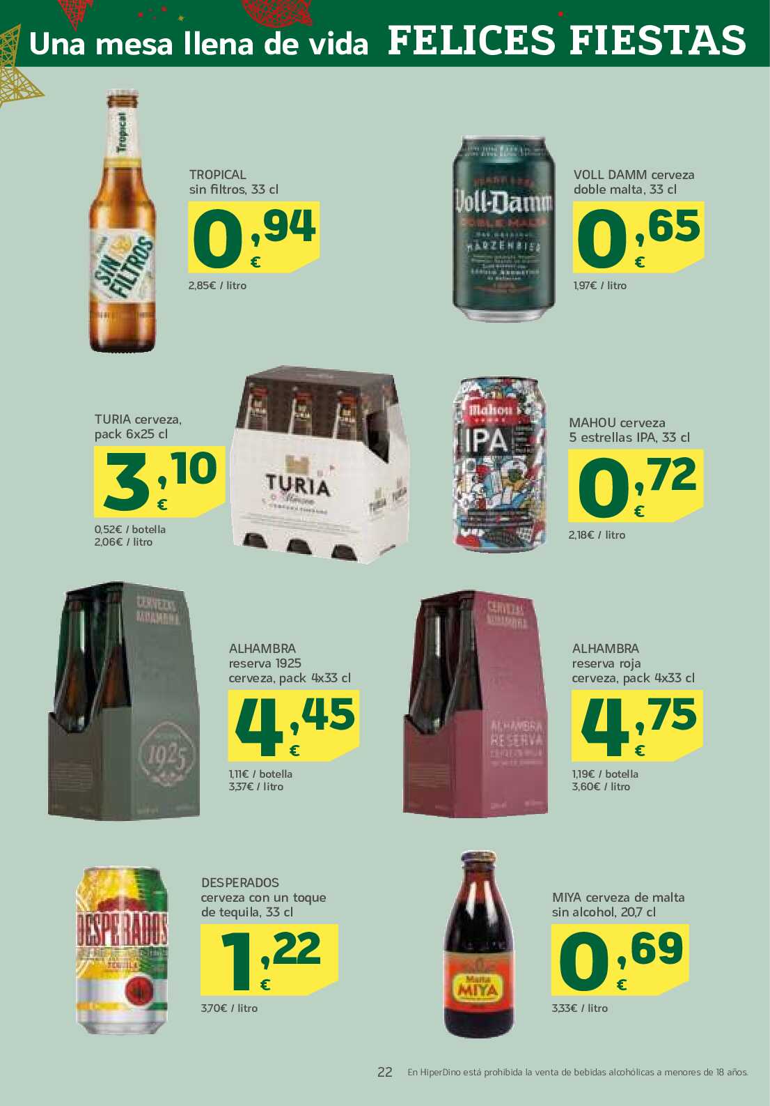 Folleto quincenal HiperDino. Página 22