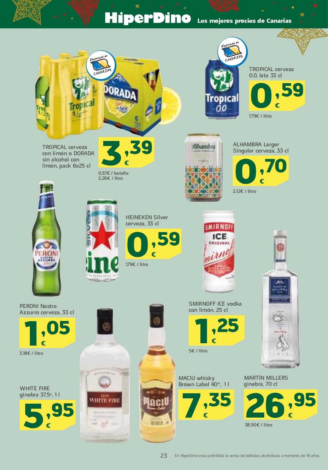 Folleto quincenal HiperDino. Página 23