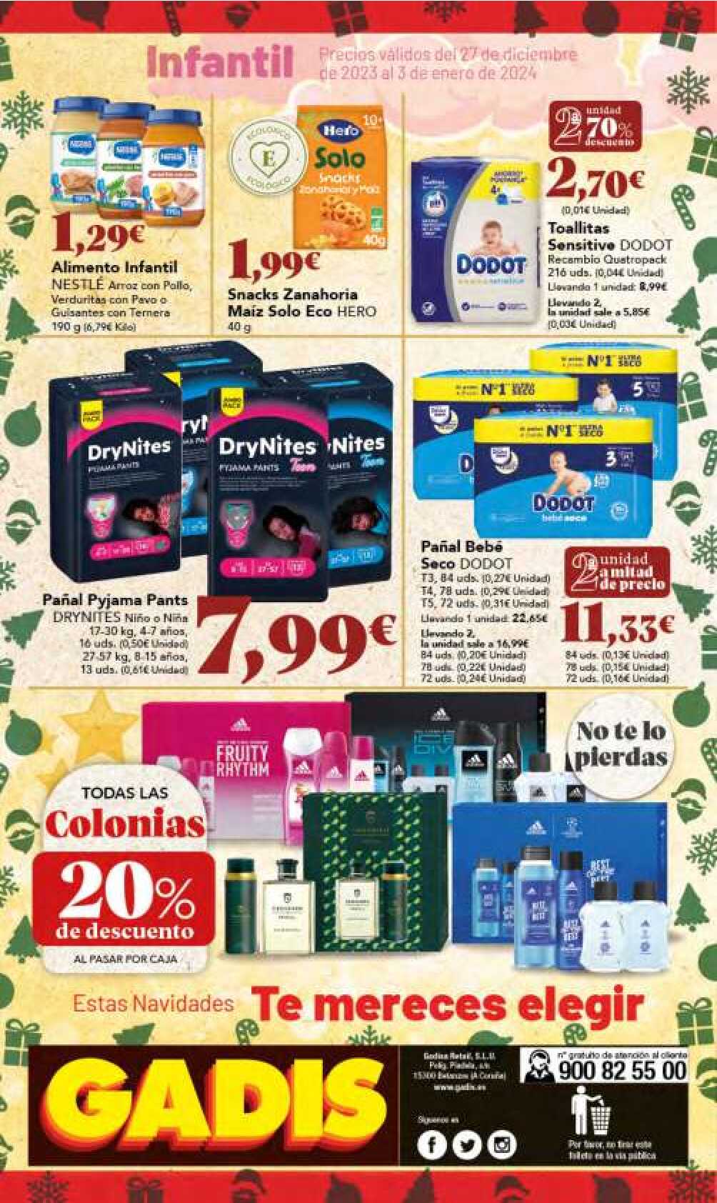 Folleto semanal Gadis. Página 44