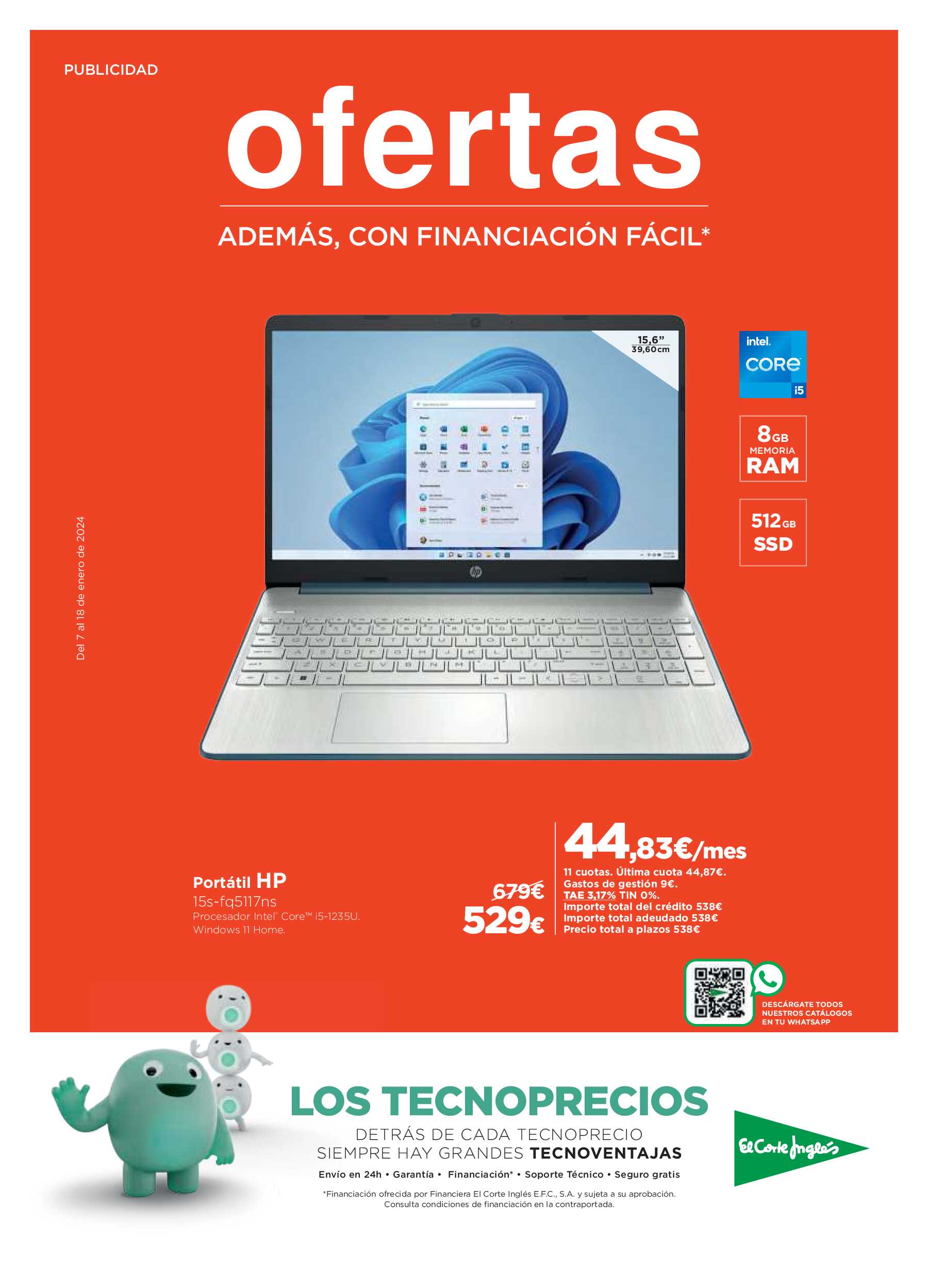 Tecnoprecios El Corte Inglés. Página 01
