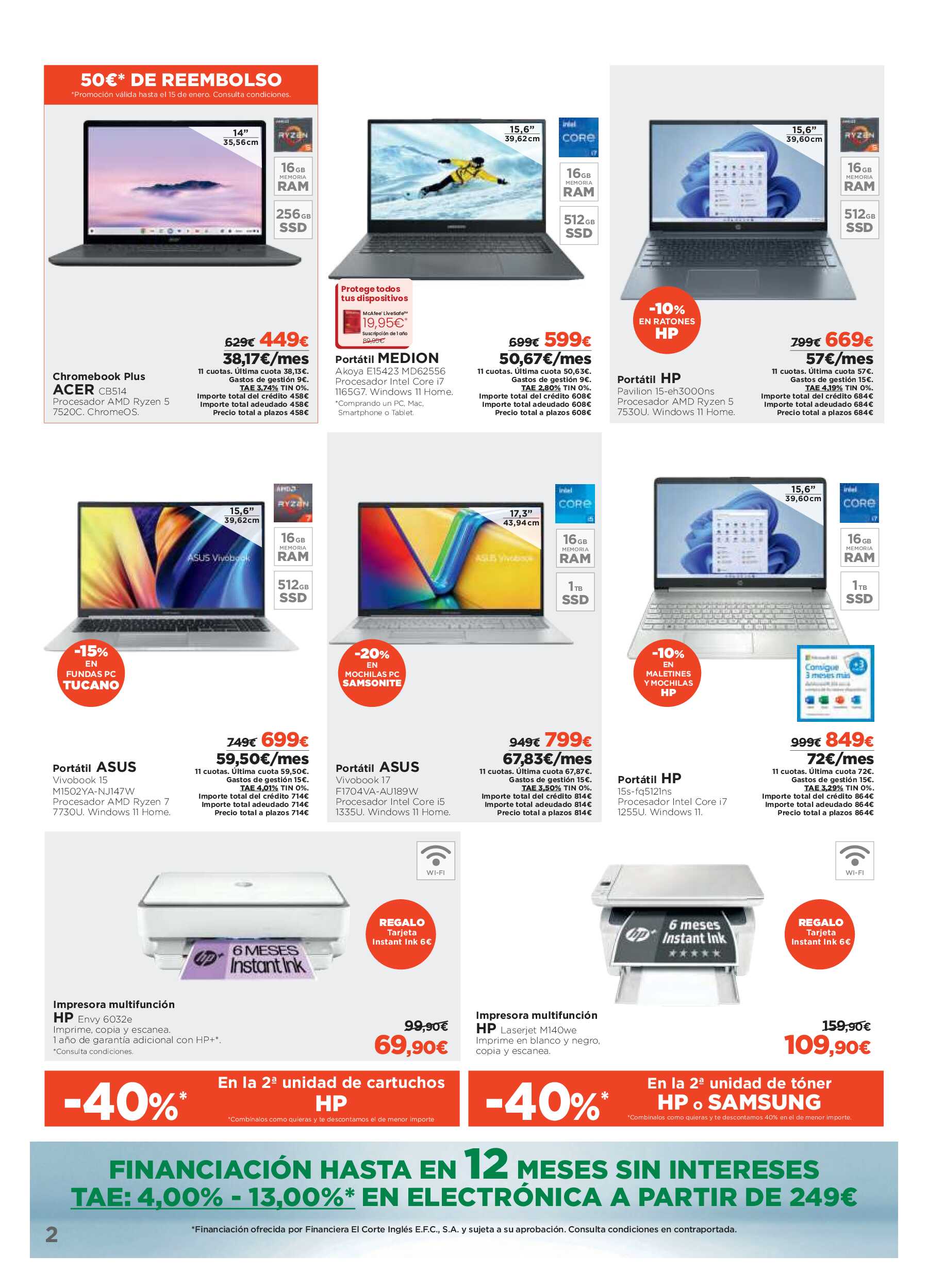 Tecnoprecios El Corte Inglés. Página 02