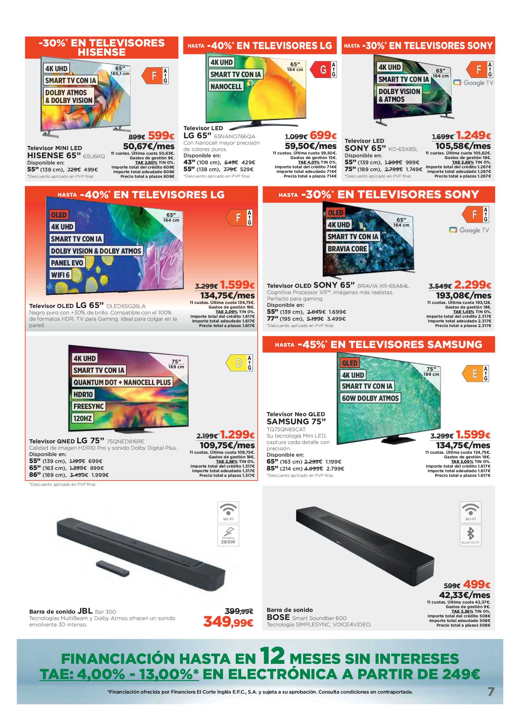 Tecnoprecios El Corte Inglés. Página 07