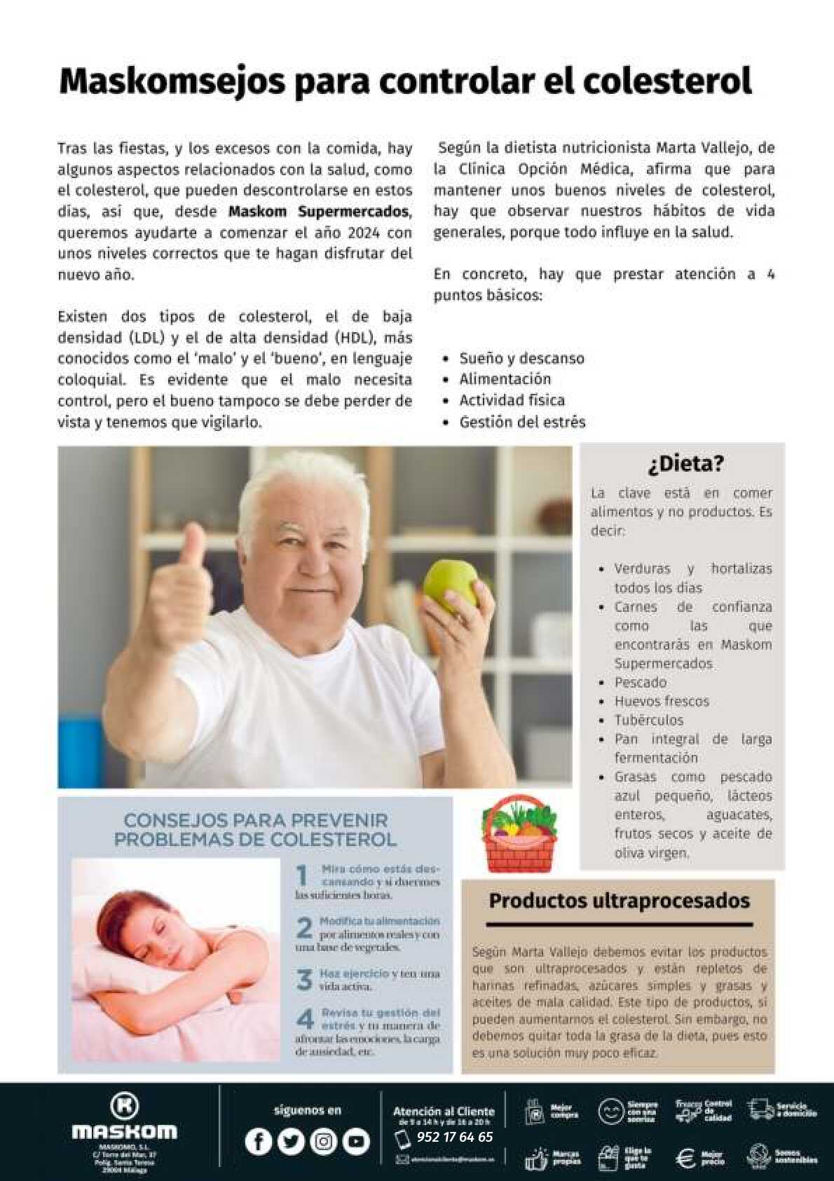 Folleto enero Maskom. Página 18