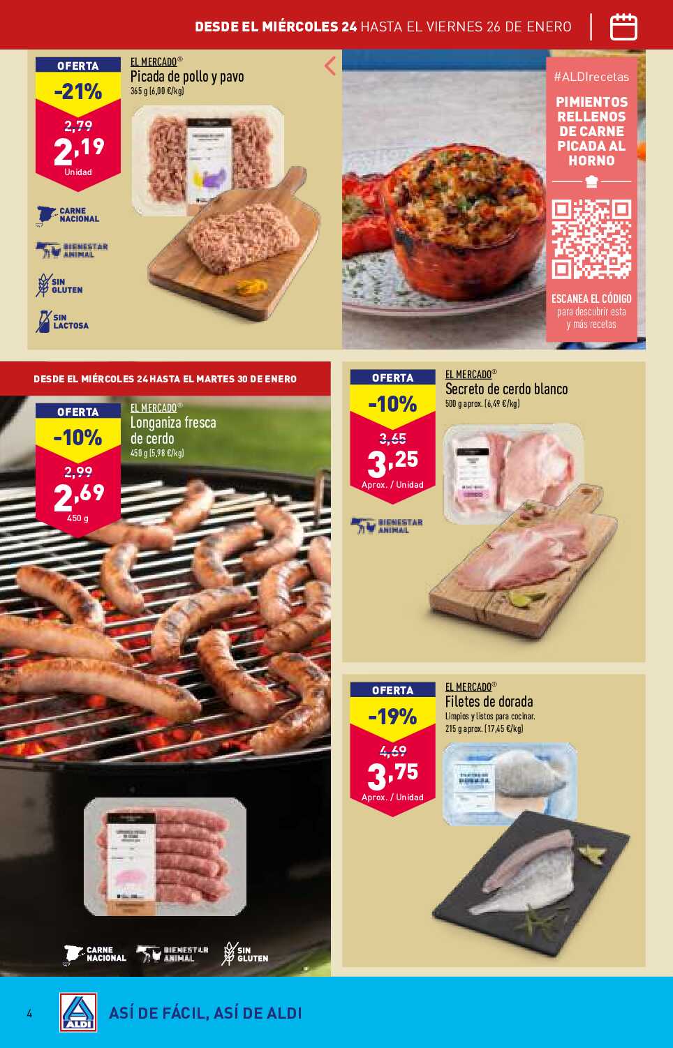 Folleto semanal Aldi. Página 04