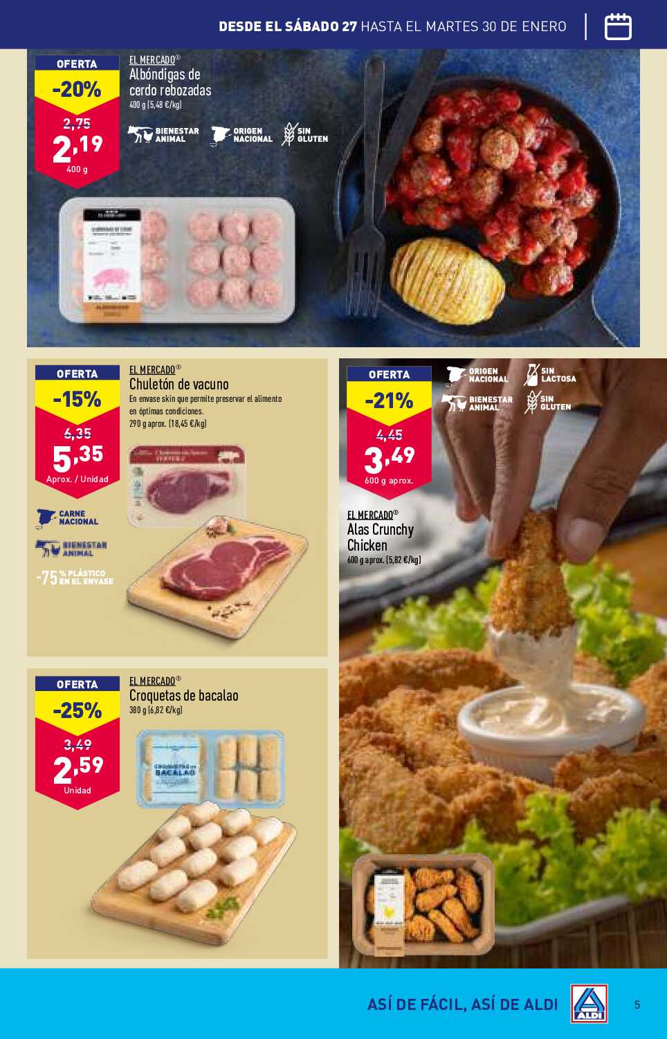 Folleto semanal Aldi. Página 05