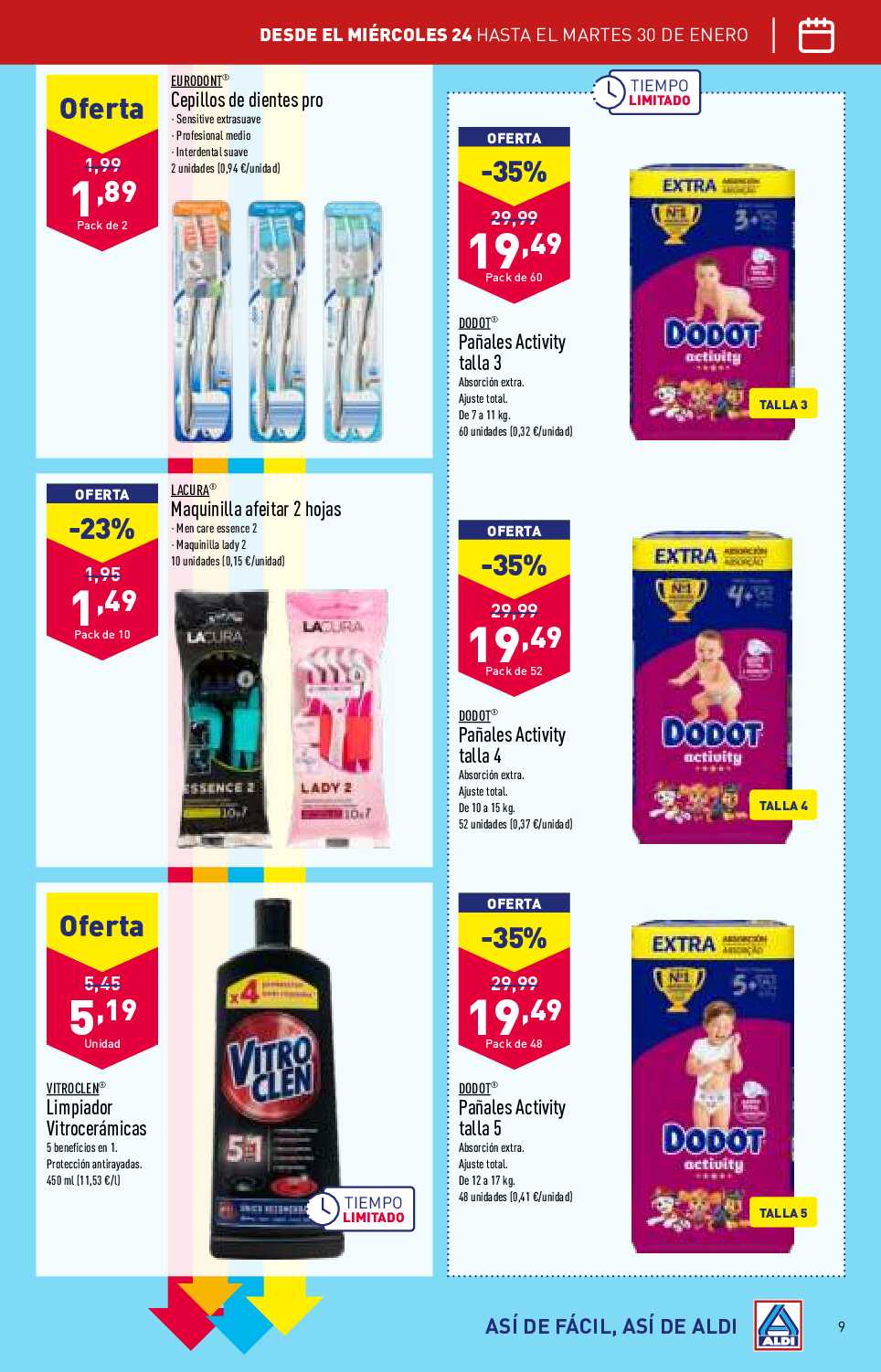 Folleto semanal Aldi. Página 09