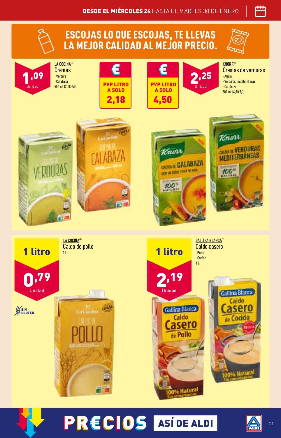 Folleto semanal Aldi. Página 11