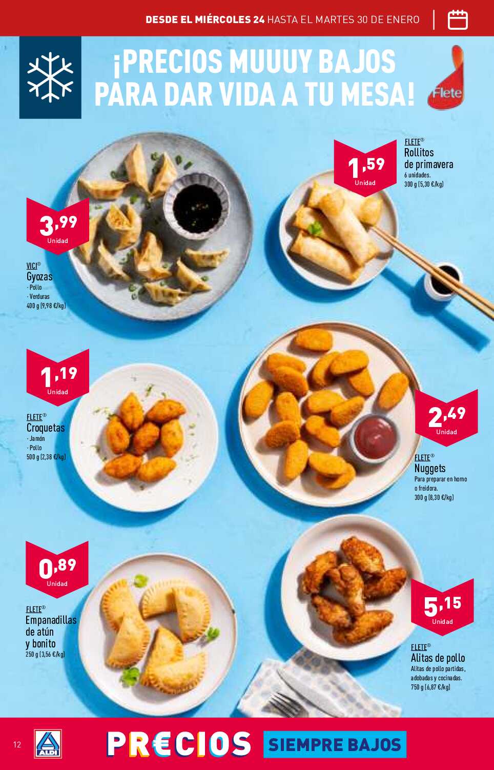 Folleto semanal Aldi. Página 12