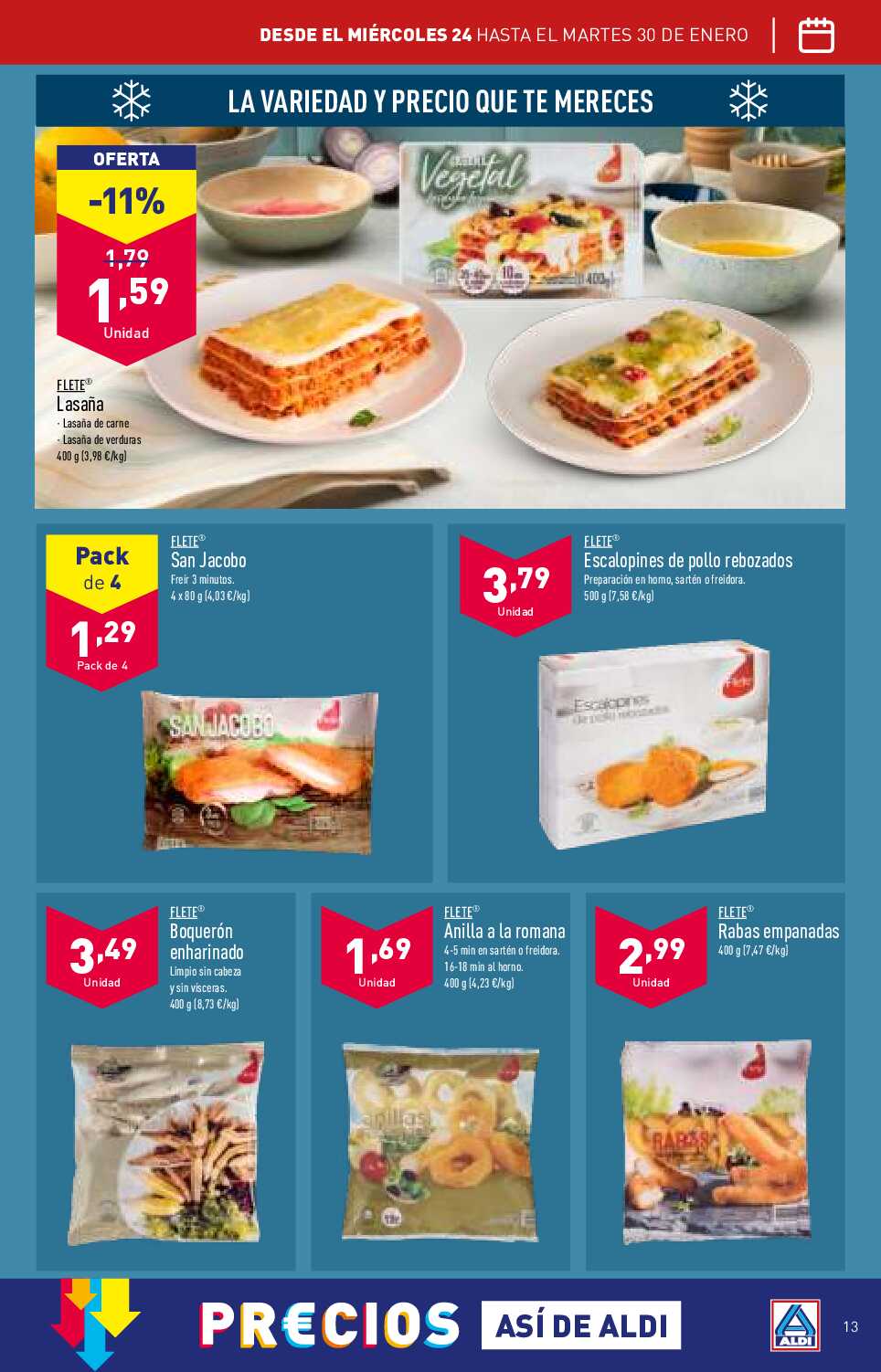 Folleto semanal Aldi. Página 13