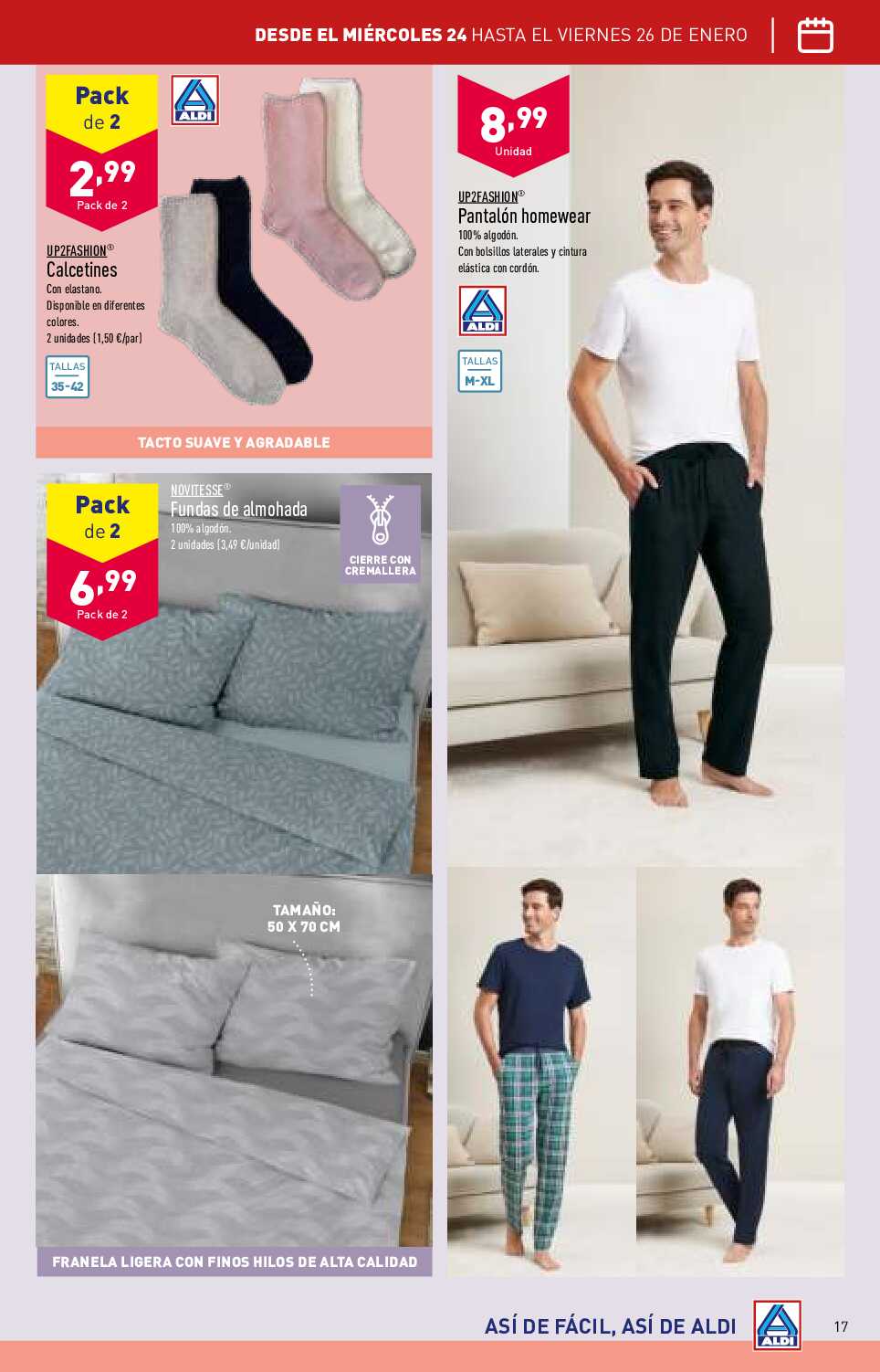 Folleto semanal Aldi. Página 17
