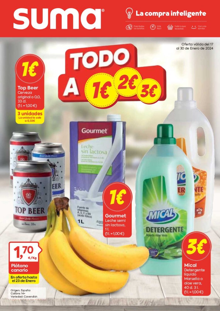 Folleto quincenal Suma. Página de portada