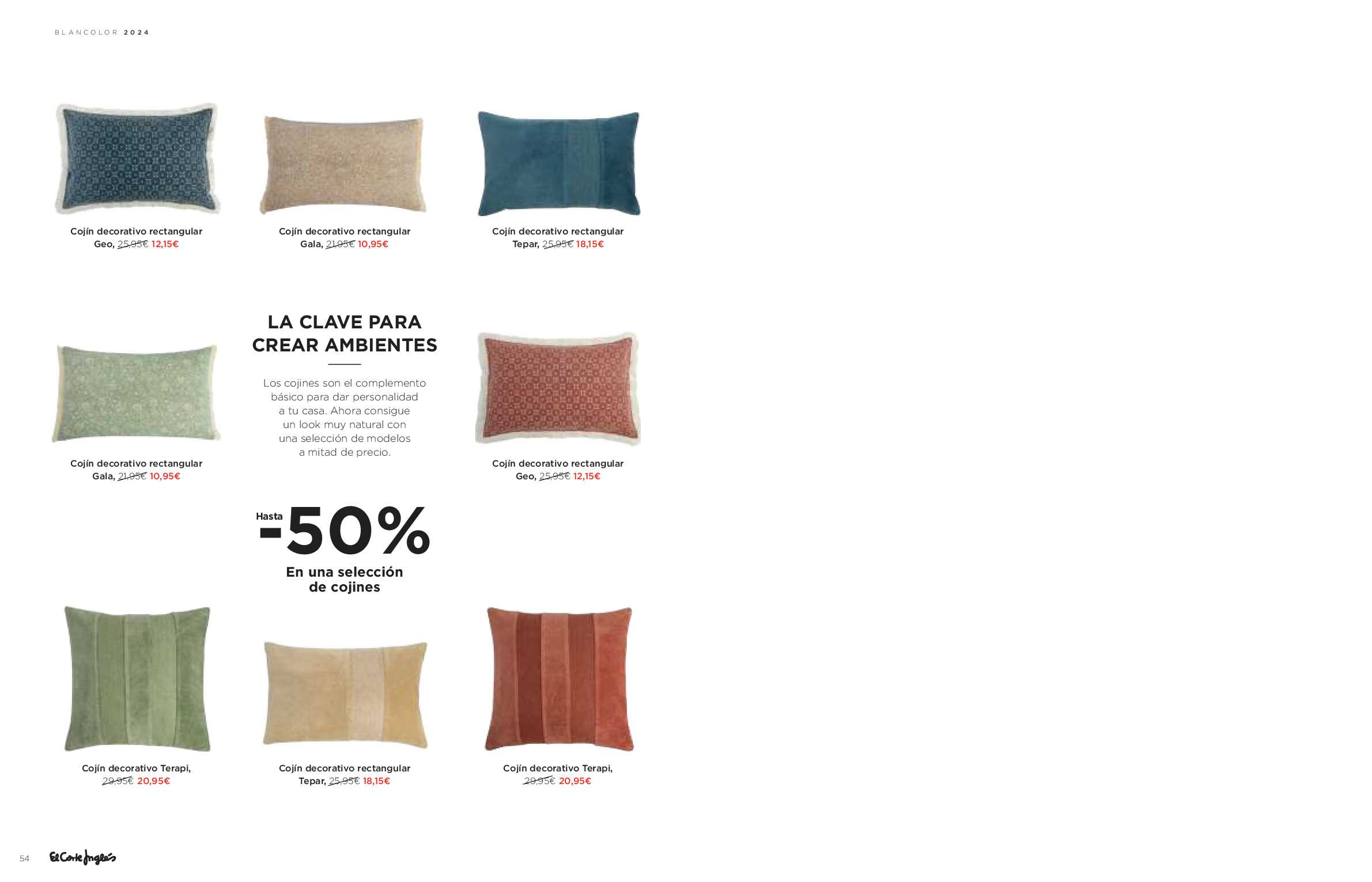 Blancolor El Corte Inglés. Página 54