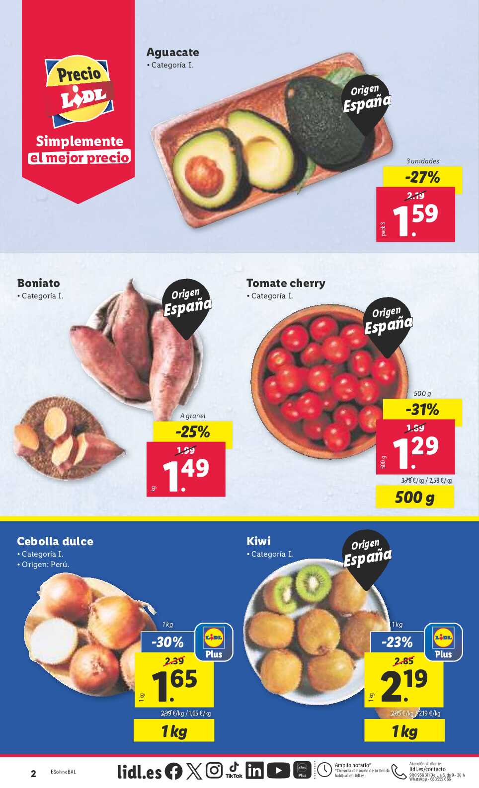 Folleto semanal Lidl. Página 02