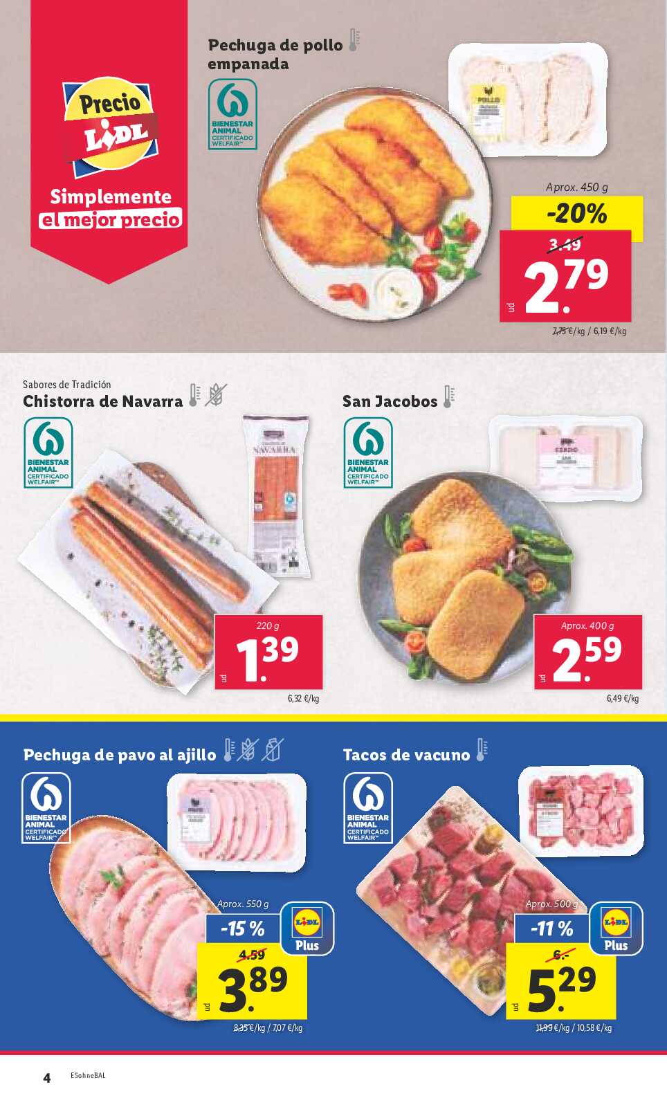 Folleto semanal Lidl. Página 04