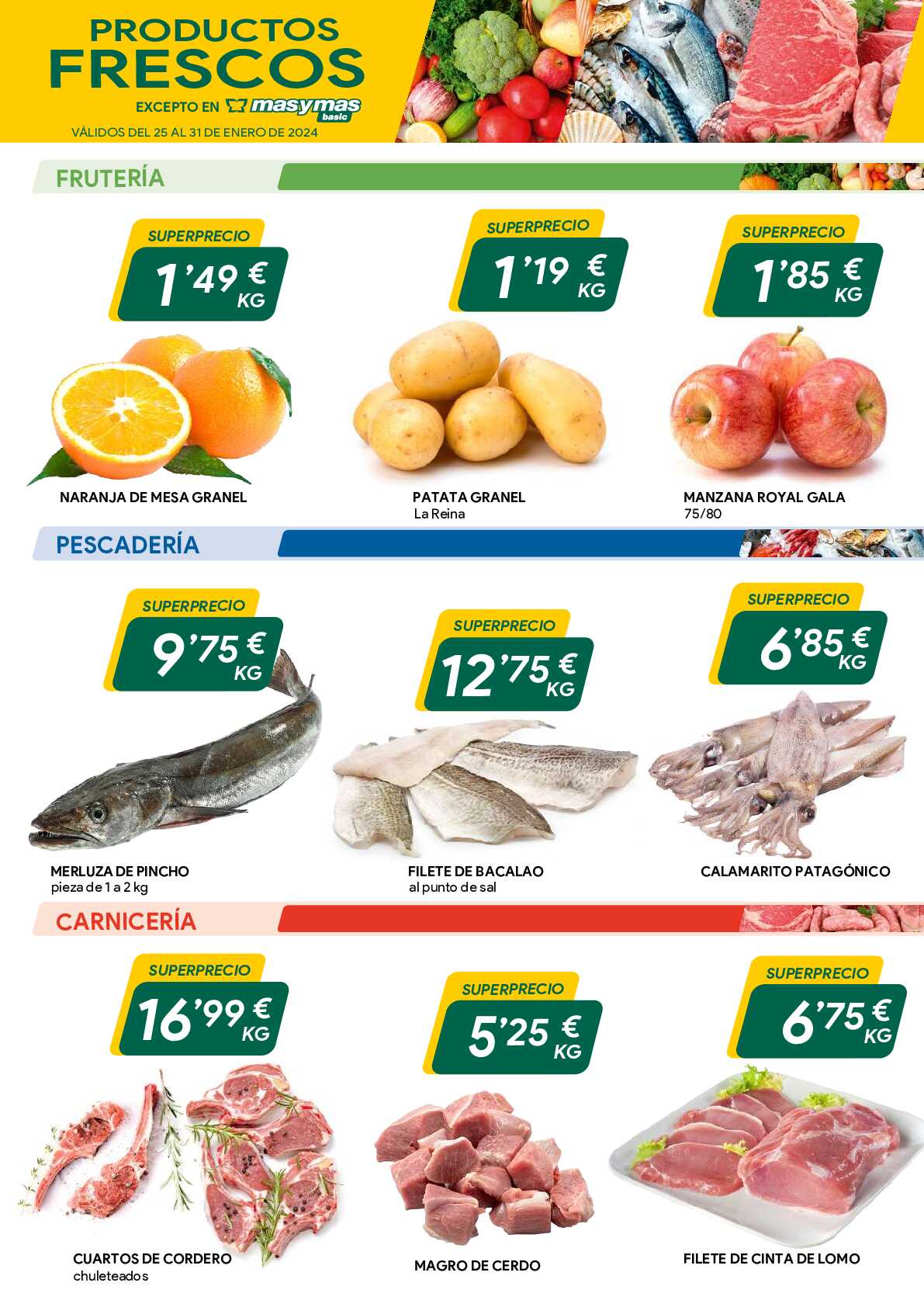 Frescos: carnicería y frutería Masymas. Página 01