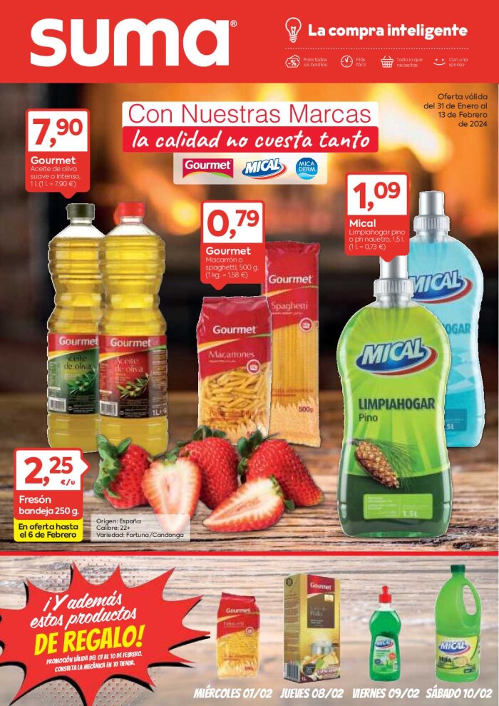 Ofertas quincenales Suma. Página de portada