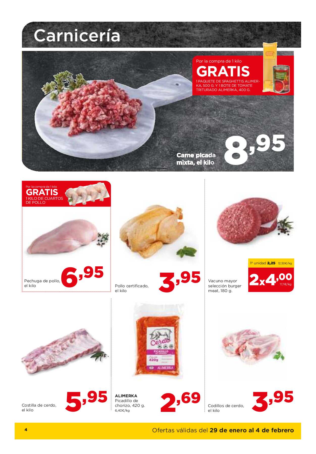 Folleto semanal Alimerka. Página 04