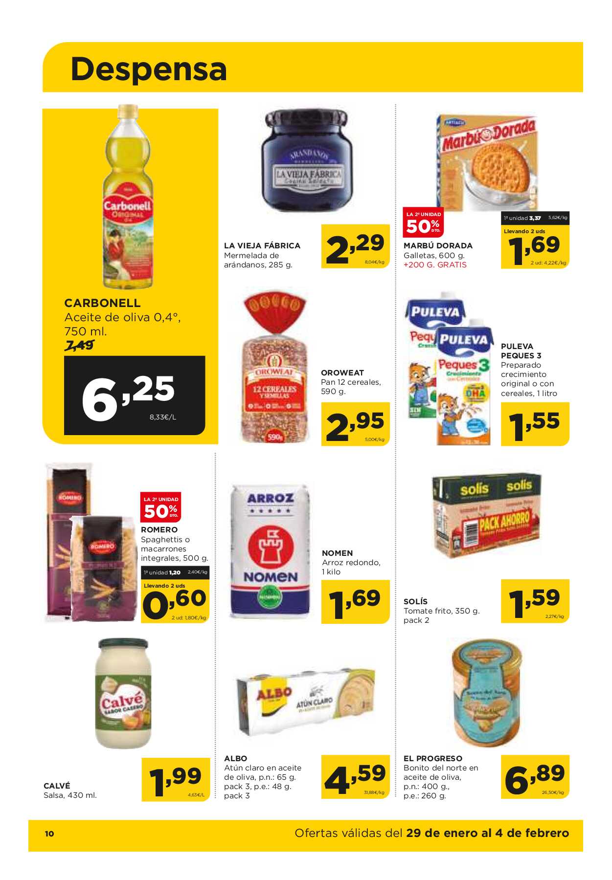 Folleto semanal Alimerka. Página 10