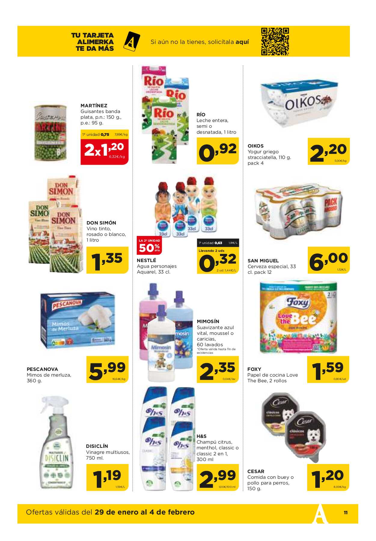 Folleto semanal Alimerka. Página 11