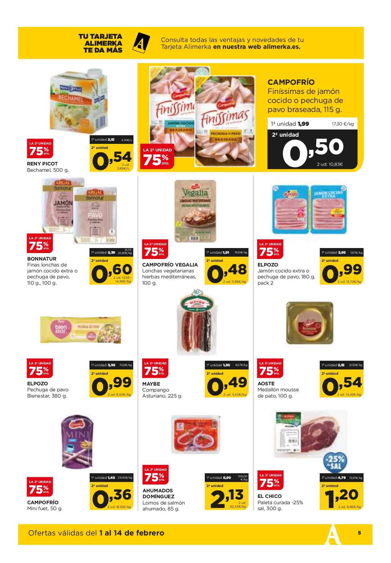 Folleto quincenal Alimerka. Página 05
