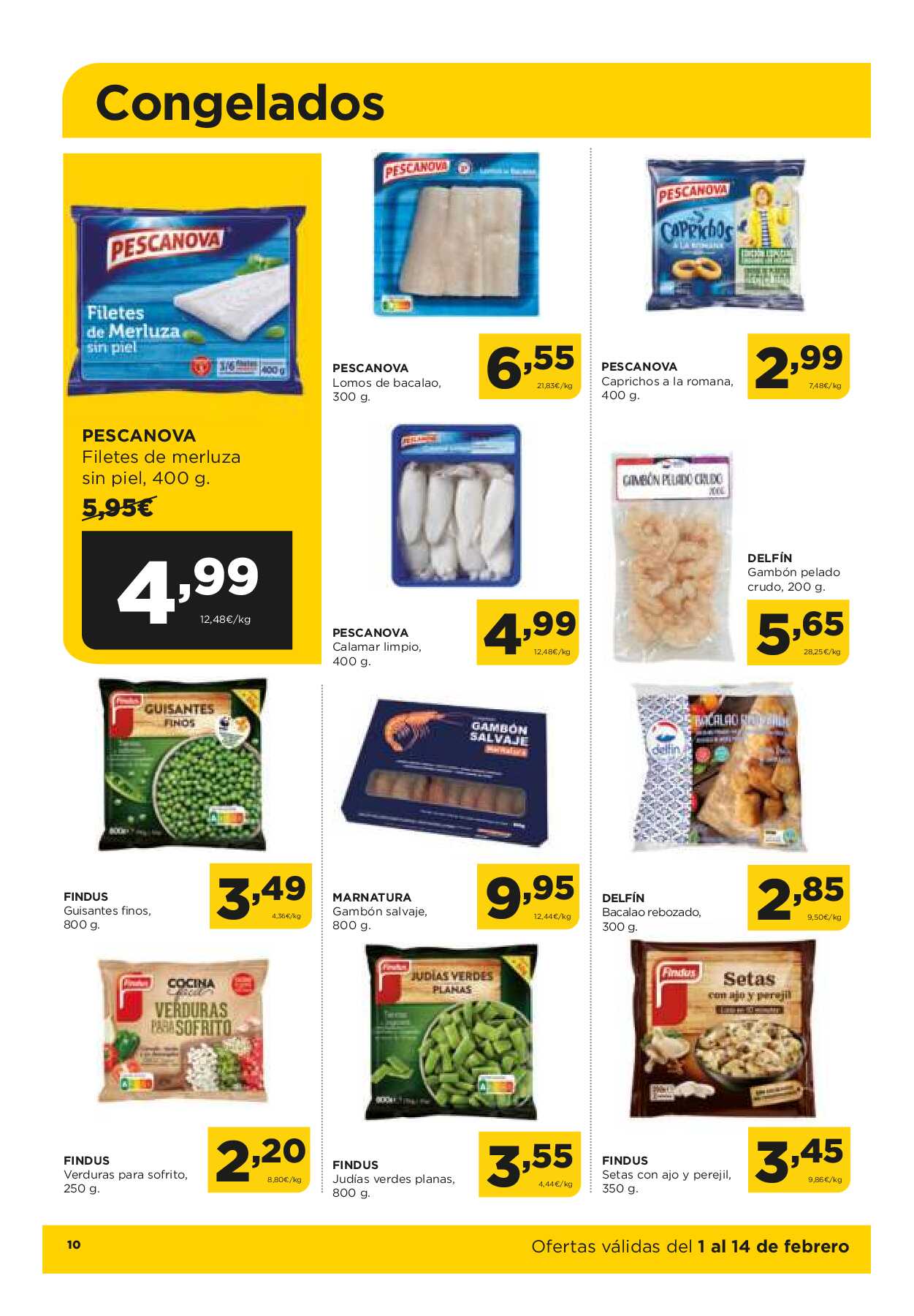 Folleto quincenal Alimerka. Página 10