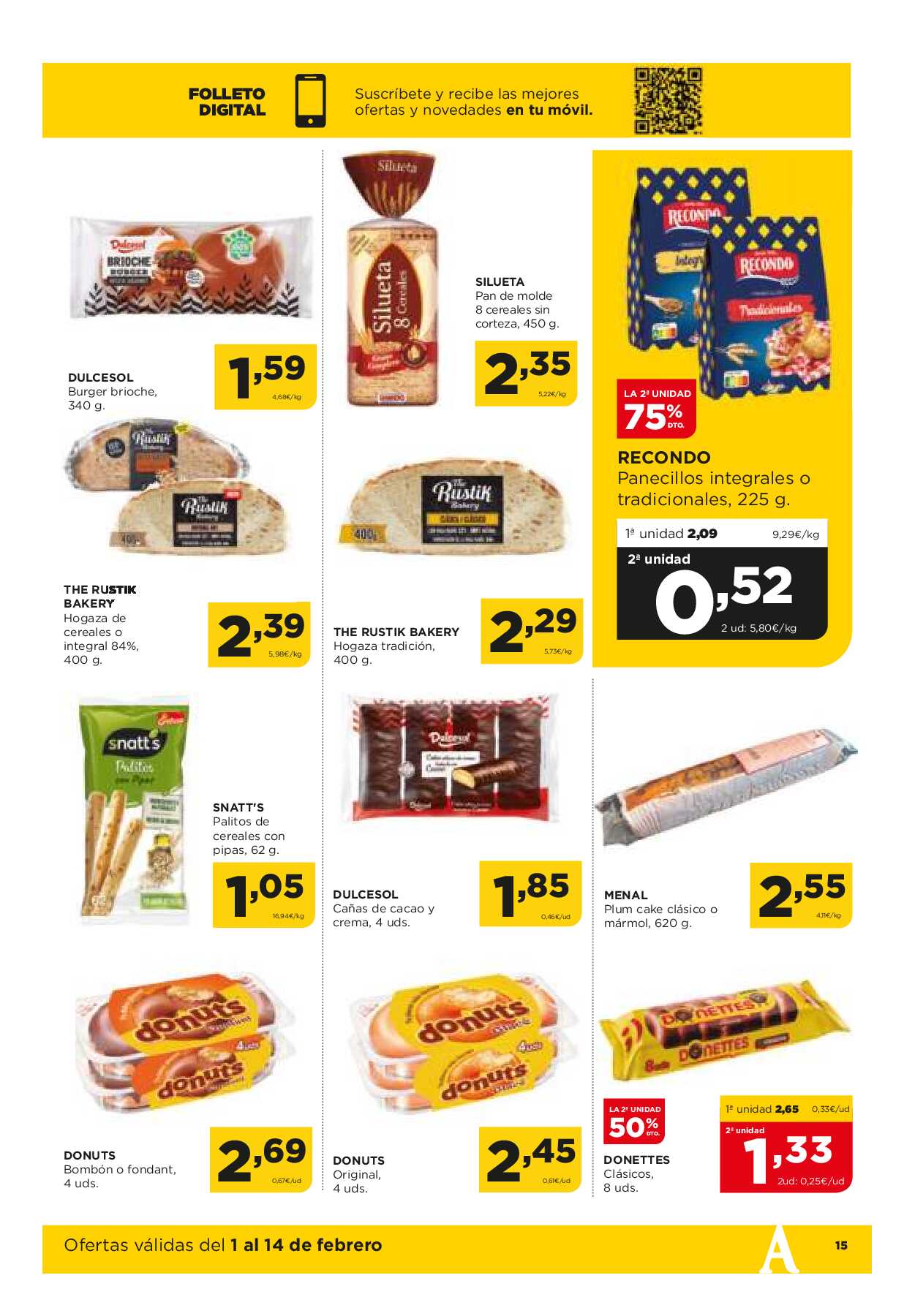 Folleto quincenal Alimerka. Página 15