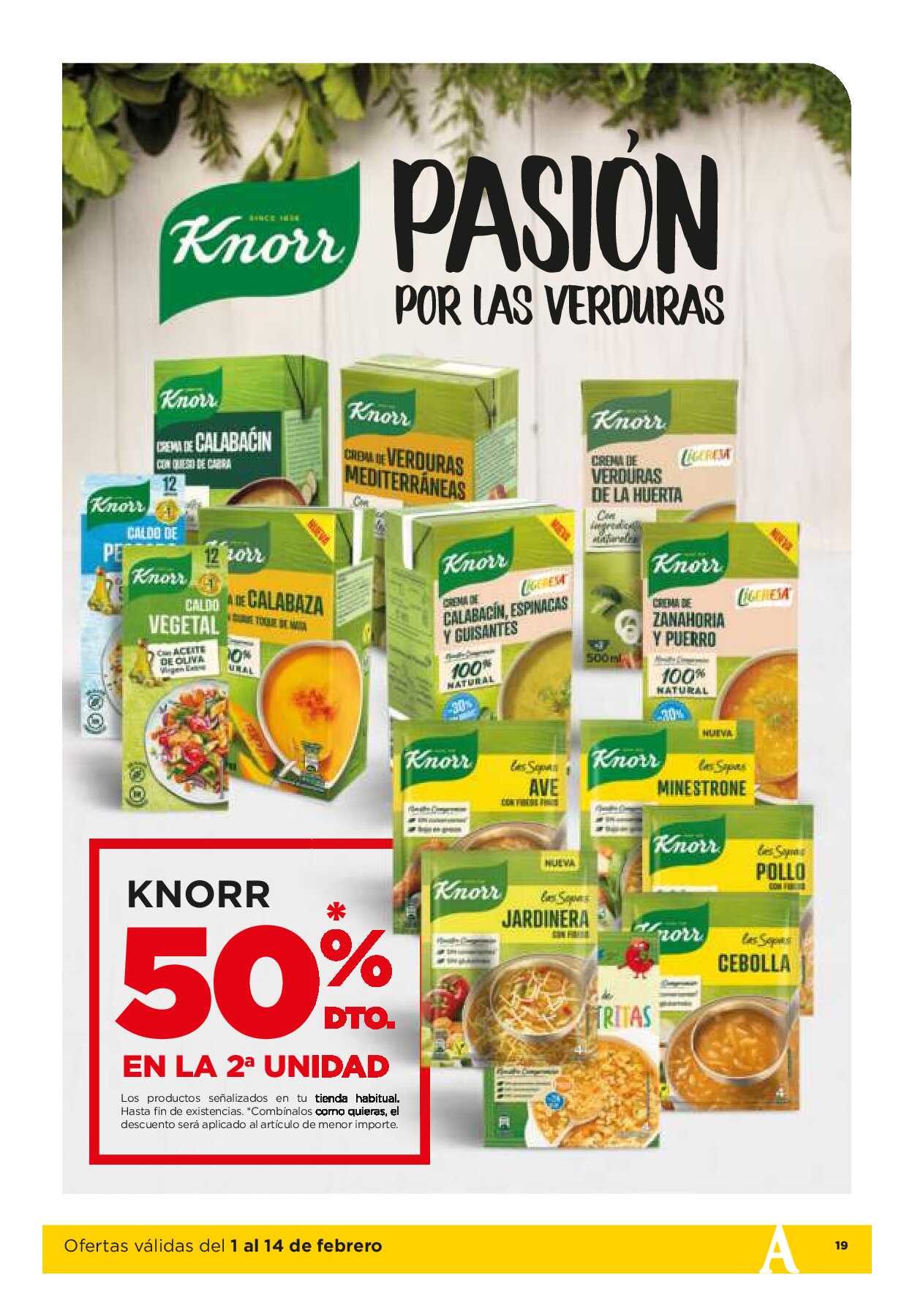 Folleto quincenal Alimerka. Página 19