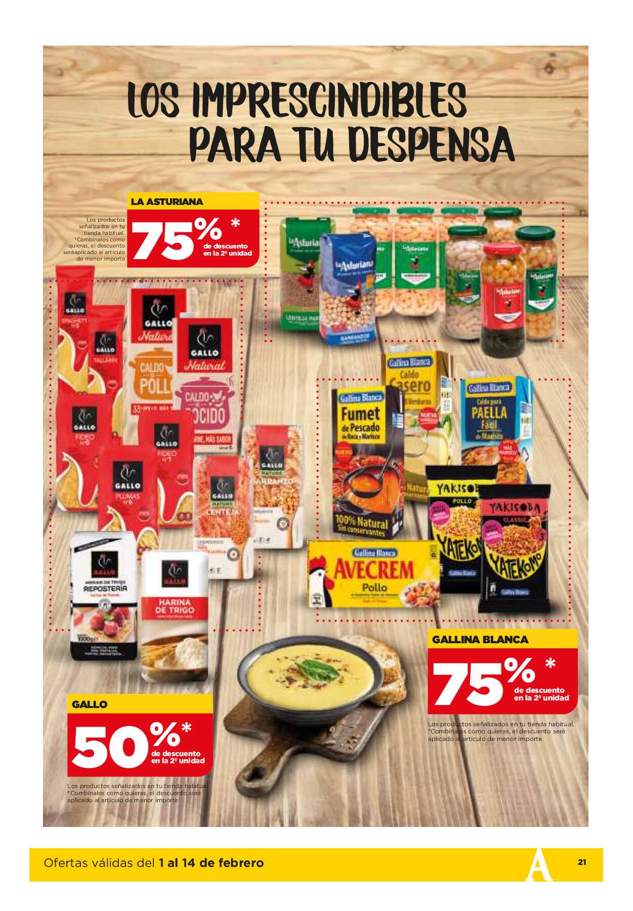 Folleto quincenal Alimerka. Página 21