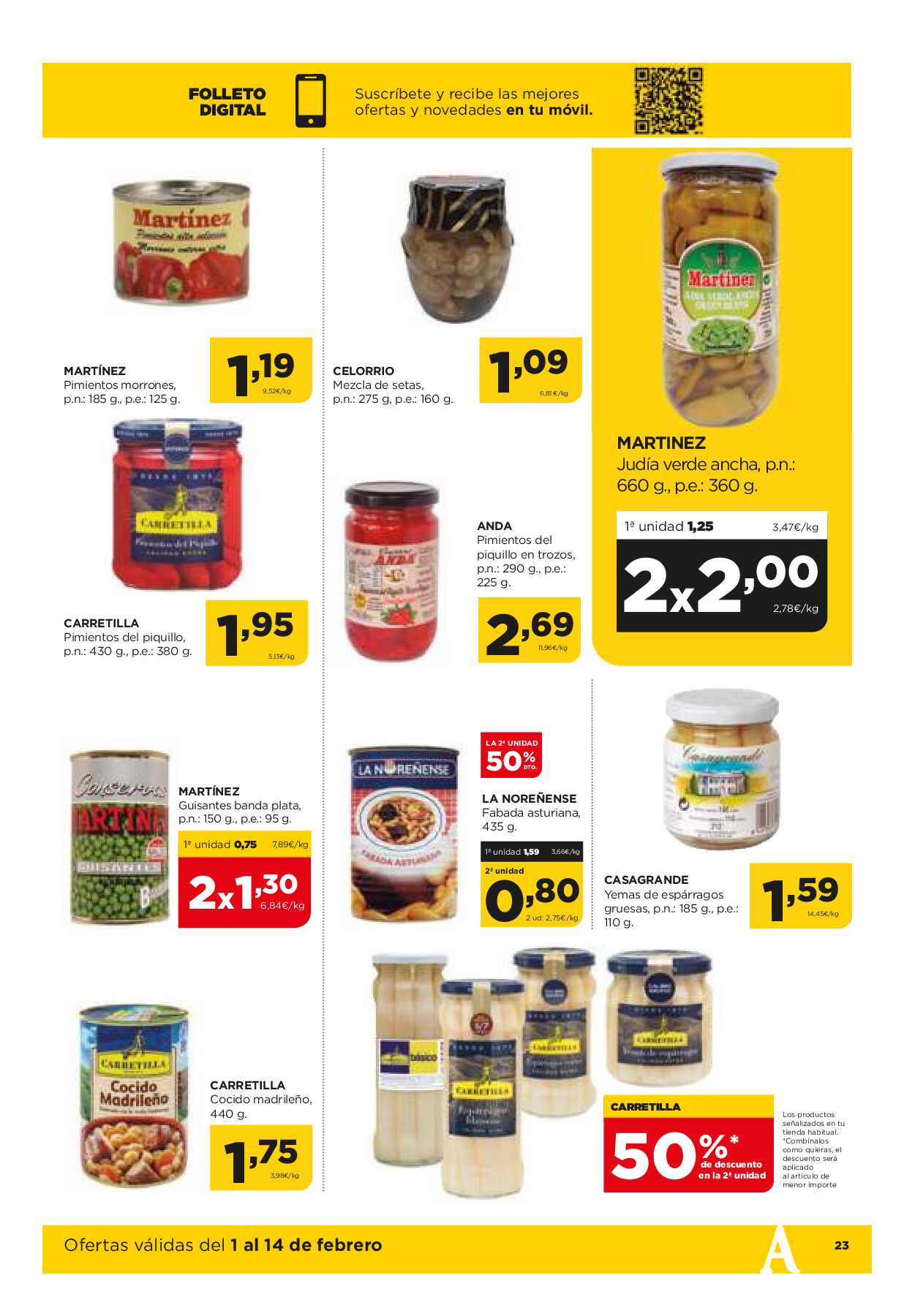 Folleto quincenal Alimerka. Página 23