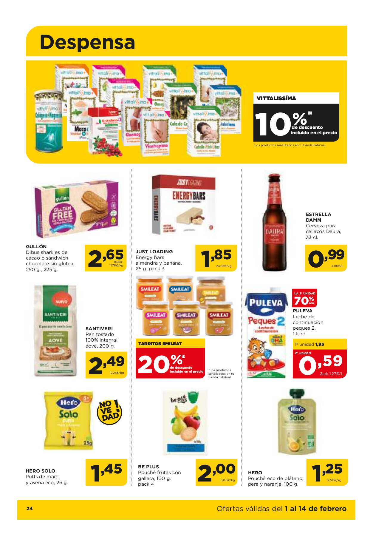 Folleto quincenal Alimerka. Página 24