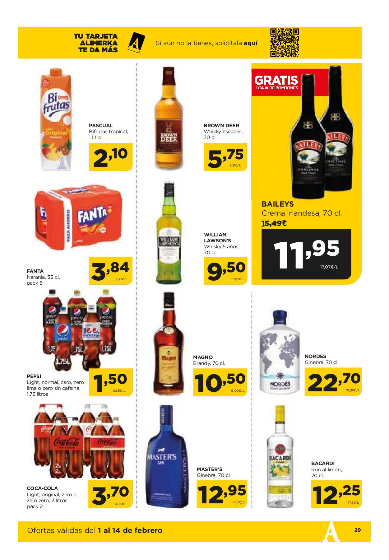 Folleto quincenal Alimerka. Página 29