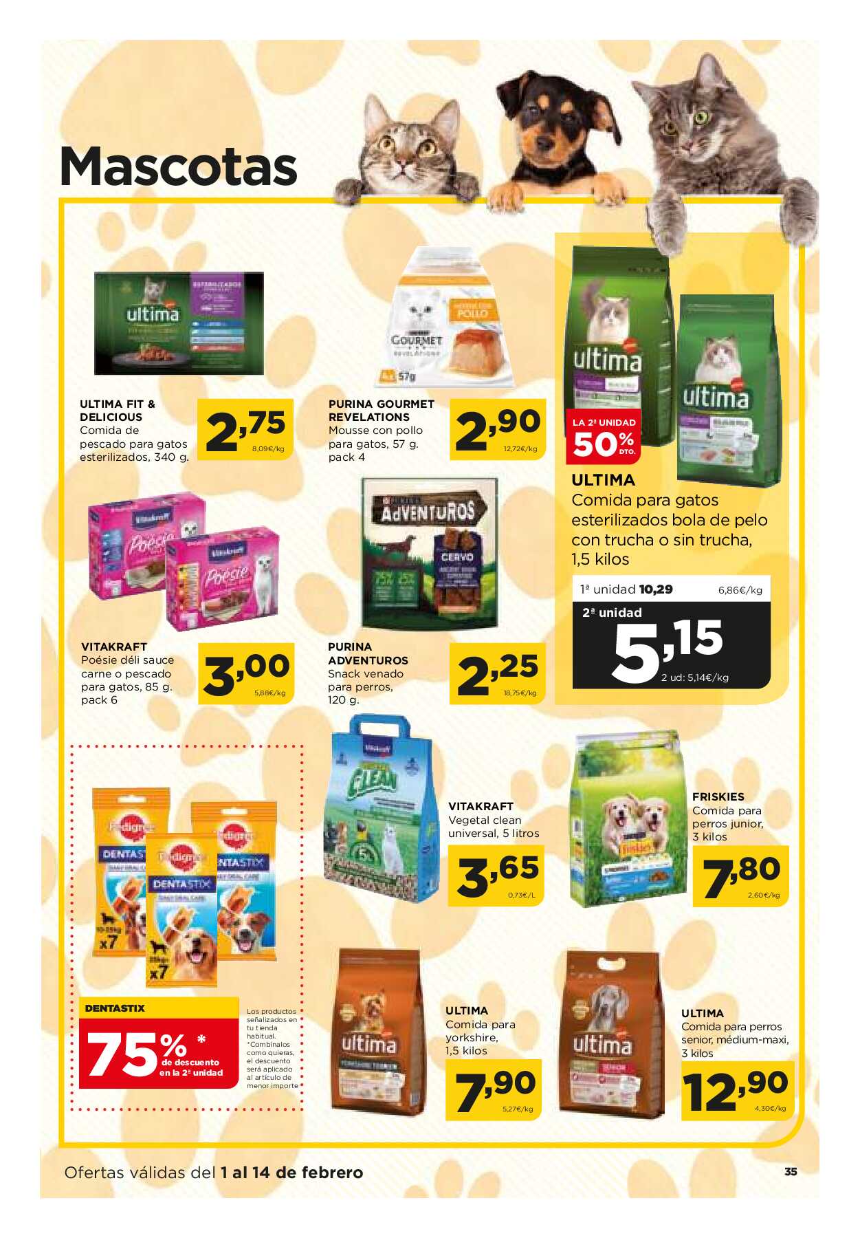 Folleto quincenal Alimerka. Página 35