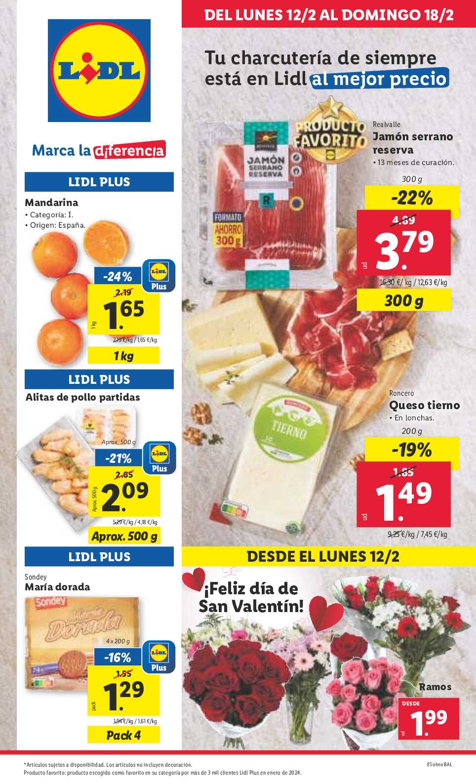 Folleto semanal Lidl. Página 01