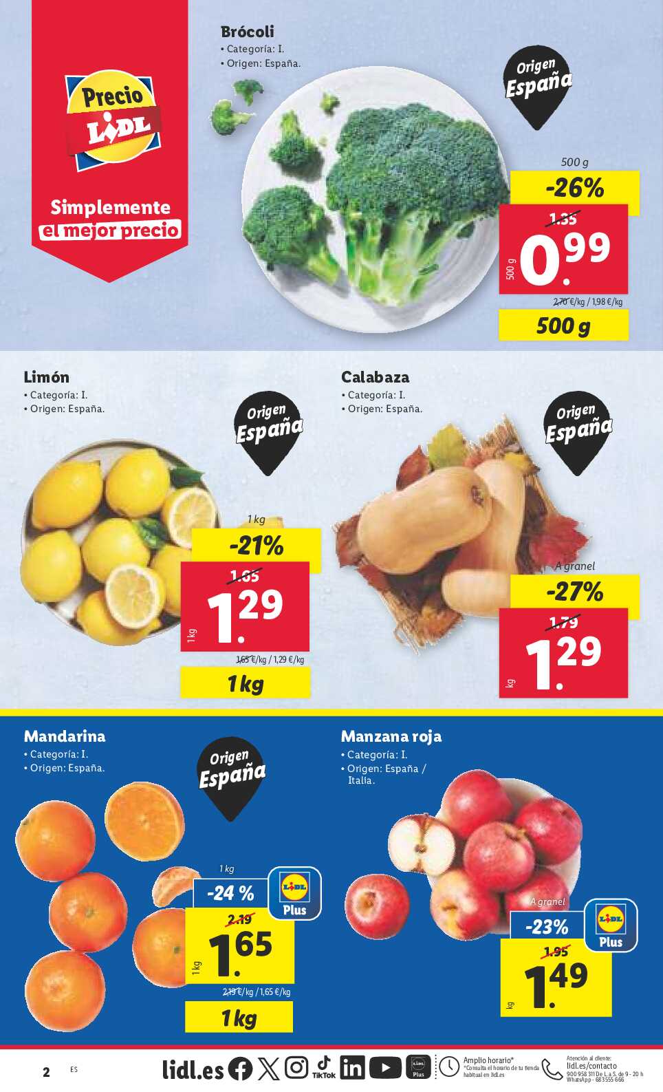 Folleto semanal Lidl. Página 02