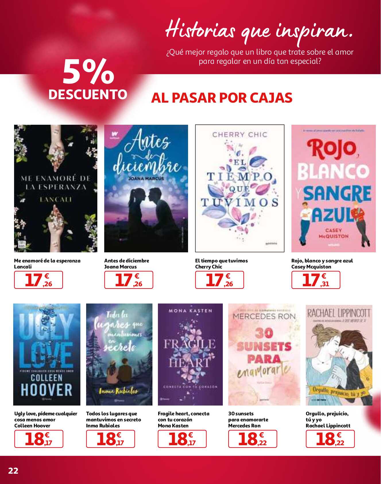 San Valentin te inspira el regalo Alcampo. Página 22