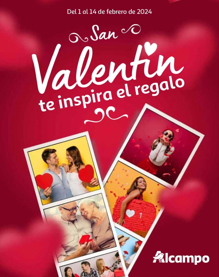 San Valentin te inspira el regalo Alcampo. Página de portada