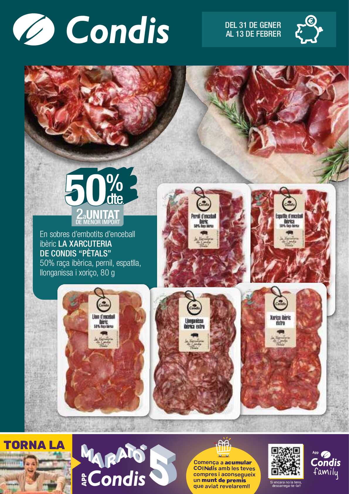 50% de descuento 2ª unidad Condis. Página 01