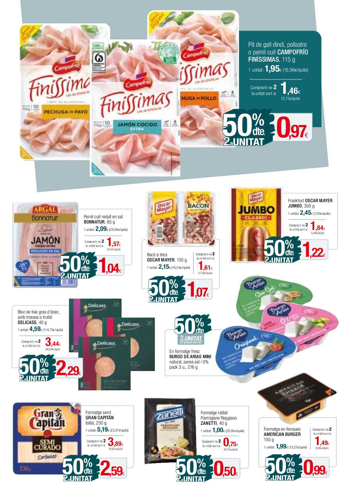 50% de descuento 2ª unidad Condis. Página 03